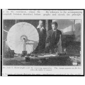  Large rotating disk invented by John L. Baird for scanning 