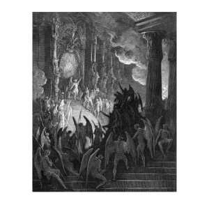 Paradise Lost, by John Milton Satan in Council Giclee 