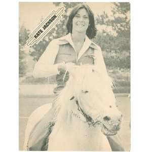    1978 Print Actress Kate Jackson on Horseback 