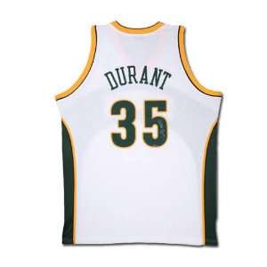 Kevin Durant Seattle Supersonics Autographed Home/White Jersey