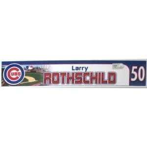  Larry Rothschild #50 Chicago Cubs 2010 Game Used Locker 
