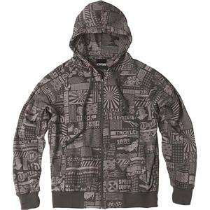  Troy Lee Designs Headline Zip Up Hoody   Small/Brown Automotive