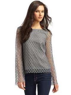 ADDISON   Deco Lace Top/Grey