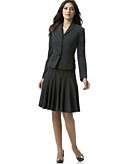   Calvin Klein Plus Size Grey Pleated Skirt Suit customer 