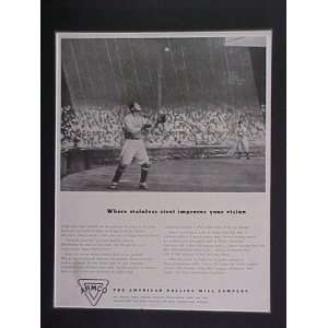 Mickey Cochrane Detroit Tigers Catcher & Manager 1934 ARMCO Steel 