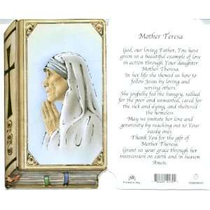 Mother Teresa/Theresa Holy Card with Prayer on Back