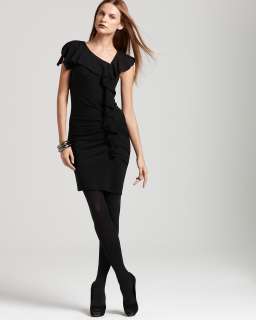 DKNY Ruffled Stretch Wool Dress   Women   Categories   Sale 