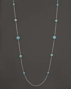 Ippolita Sterling Silver Rock Candy Lollipop Necklace In Turquoise, 37 