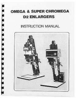 Omega D2V & D 2 Dichroic Enlarger Instruction Manual   