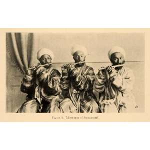  1919 Print Musicians Samarcand Persia Islamic Clothing 