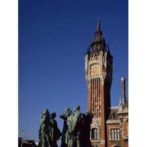  Rodins Burghers and Town Hall, Calais, Nord Pas De Calais 