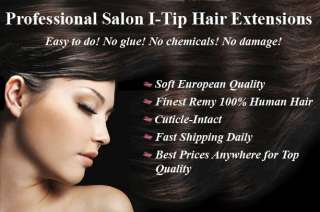 European Remy Human Hair Extensions 22 I Tip Micro  