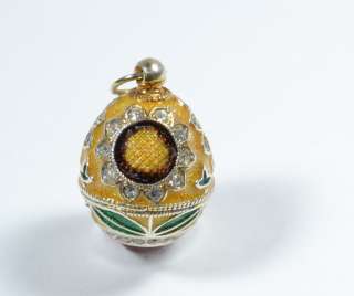 russian enameled faberge esque sunflower egg pendan t the russian 