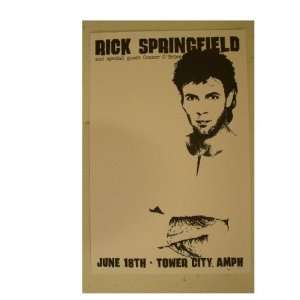 Rick Springfield Poster Gig Concert Handbill