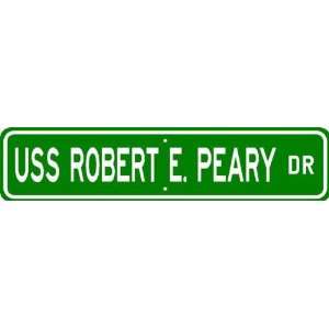  USS ROBERT E PEARY AKE 5 Street Sign   Navy Patio, Lawn 