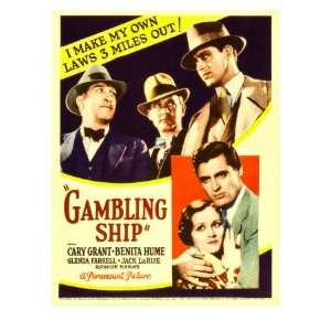  Gambling Ship, Jack La Rue, Roscoe Karns, Cary Grant, 1933 