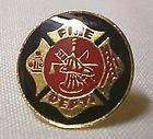  Cross Fire Department Fireman Lapel Cap Pin items in lapel pins 