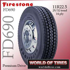 semi truck tires Firestone FD690   11r22.5 tires 22.5 truck tires 22.5 