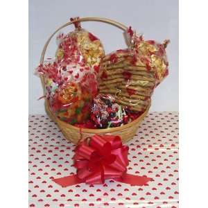 Scotts Cakes Large Pounding Hearts Valentine Basket Handle Heart 