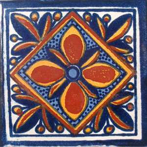 90 Mexican Tiles Talavera Ceramic Handmade Mexico #C001  