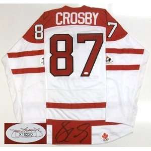 Sidney Crosby Signed Uniform   Team Canada Jsa W