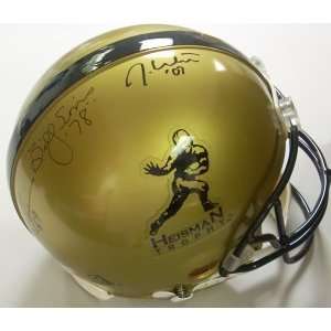 Steve Owens   Heisman Trophy Winner Authentic Helmet 3 Autograph 