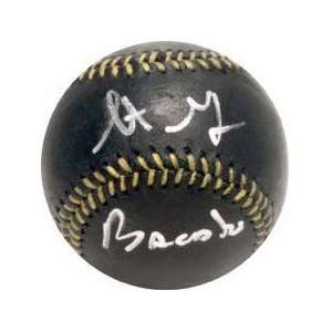 Steve Schirripa Autographed Black Leather Baseball