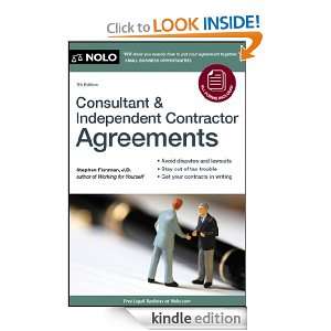   Contractor Agreements Stephen Fishman  Kindle Store