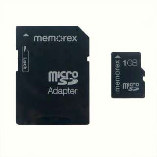 Memorex TravelCard Micro SD Memory Card w/Adapter 1GB  