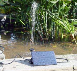 Solar Power Panel Submersible Fountain Pond Water Pump  