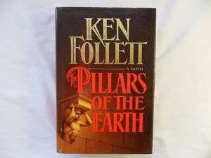 Pillars of the Earth, Ken Follett,1st/1st HC/dj,1989  