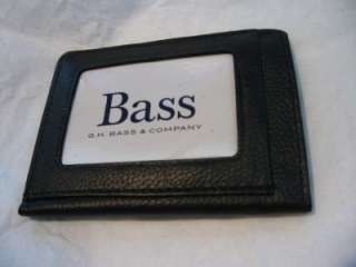 Bass Front Pocket Money Band Genuine Leather Wallet  