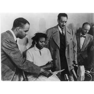   Wilkins,Autherine Lucy,Thurgood Marshall,NAACP,1956