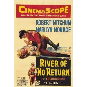  River of No Return (1954) 27 x 40 Movie Poster Style A 