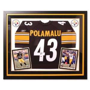 Troy Polamalu Pittsburgh Steelers Deluxe Framed Autographed Jersey