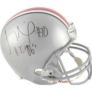 Troy Smith Autographed Helmet  Details Ohio State Buckeyes, HT 6 