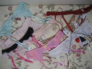 Victorias Secret Lot of 17 Various Style Garter Belts M/L  