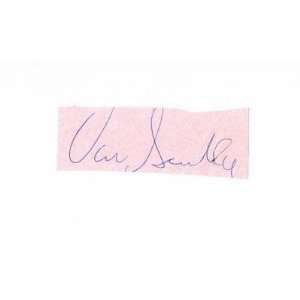 Vin Scully SIGNED Index Card Dodgers Broadcaster HOF   MLB Cut 