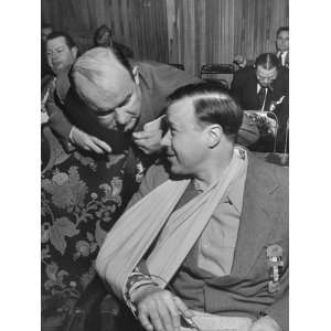  Michael Quill Talking with Walter P. Reuther During the 