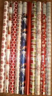 NEW Premium Christmas Wrapping Paper 10 Rolls Gift Wrap Foil Finish 
