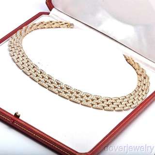 Cartier Panther 31.00cts Diamond Gold Necklace  