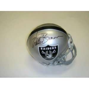  Autographed Willie Brown Mini Helmet   Autographed NFL 