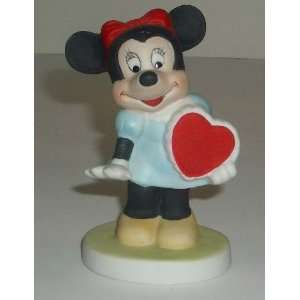  Disneys Minnie Mouse w/Heart Bisque Figurine Everything 