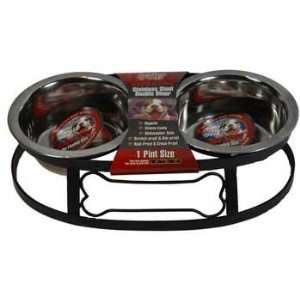   Double Diner Pint (Catalog Category Dog / Dog Dishes Bowls) Pet
