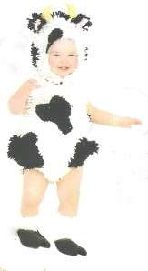Cow Halloween Costume Chenille Infant Baby Calf New  