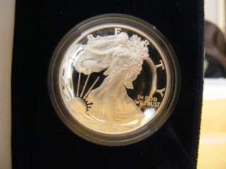 2005 W American Eagle Silver Proof Bullion One Ounce Coin w/Box & COA 