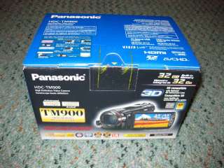 PANASONIC HDC TM900K 3 MOS 3D COMPATIBLE CAMCORDER w/32GB, NEW, OFFER 