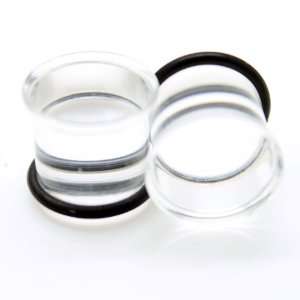  UV Single Flared Ear Gauges Plugs ~ 0G ~ 8mm ~ Sold as a Pair Jewelry