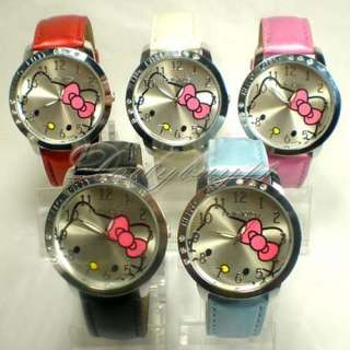 New HelloKitty Ladies Quartz Watch Wristwatch 5 Color  