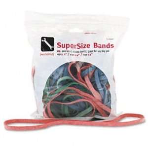  Alliance 08997   SuperSize Rubber Bands, Red/Blue/Green, 1 